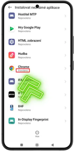 Қадами Ба насб кардан аз манбаъҳои номаълум иҷозат диҳед